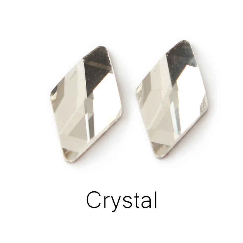 Crystal Clear Новинка; модные стильные женские туфли 6X10 мм Большой ромба дизайн ногтей Стразы 30/100 шт для DIY 3D украшение для ногтей - Цвет: Crystal Clear