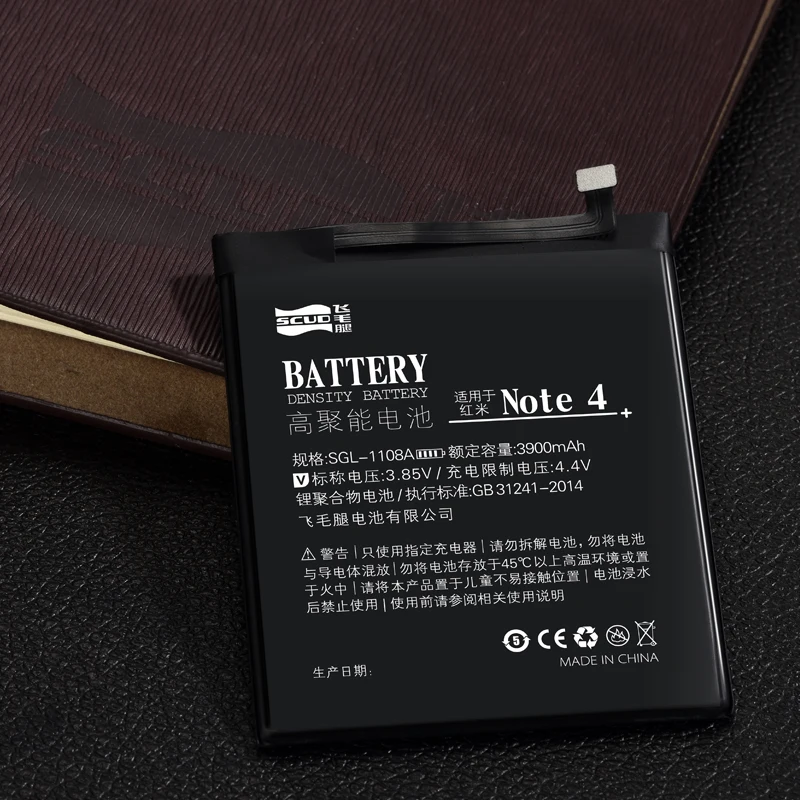 Для Xiaomi Redmi Note4 батарея новая для hongmi redmi note 4 Замена 3900mAh OEM SCUD литий XIAOMI