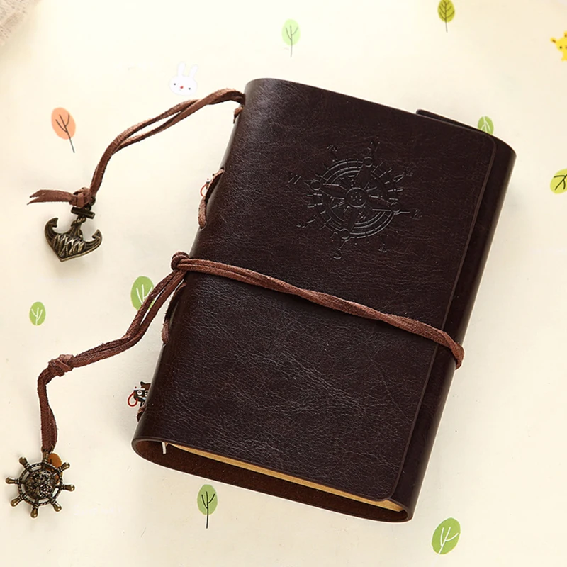 Винтажный блокнот из крафт бумаги 80 листов A6 Skechbook кожаный дневник портмоне для