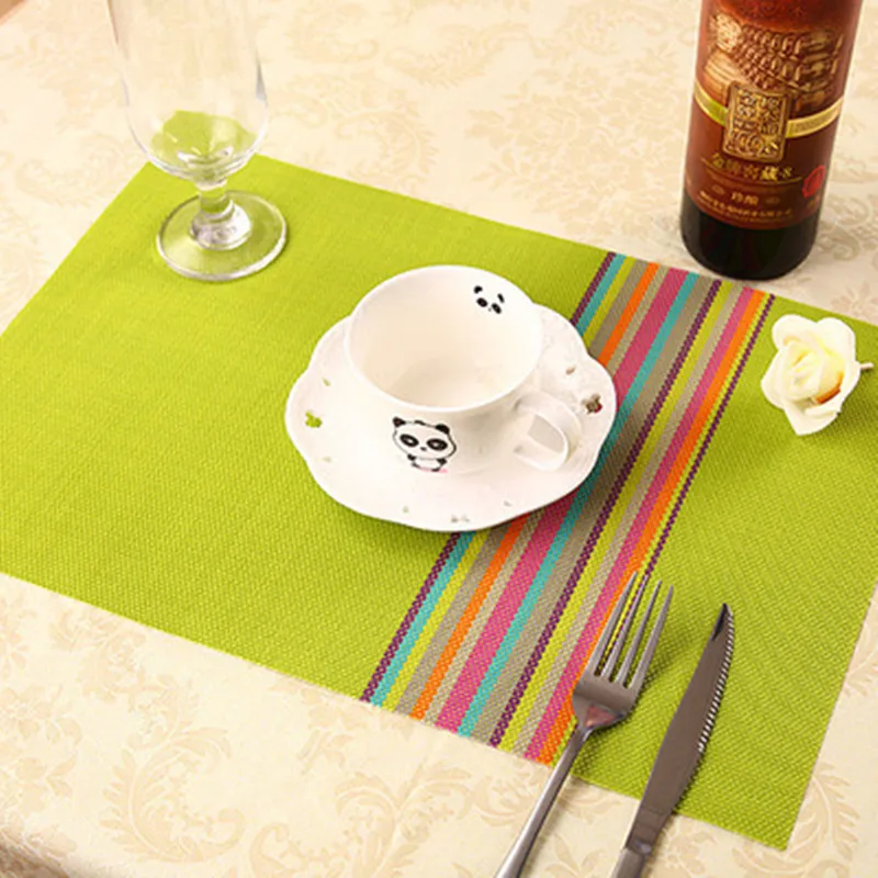 

10 pieces Heat resistant coaster and nice table mat and cup mats pads 3colors available