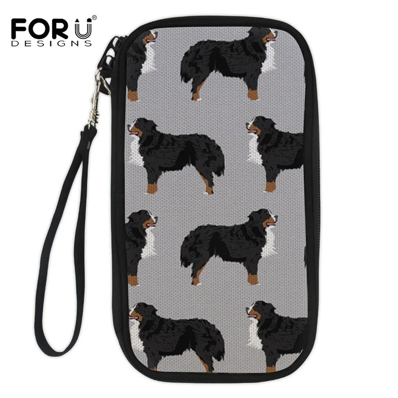 ZJZ535Z6 FORUDESIGNS Bernese Dog принт «домашние животные» кошелек-Карточница дорожный Держатель для паспорта многоцелевой органайзер для хранения клатч - Цвет: ZJZ535Z6