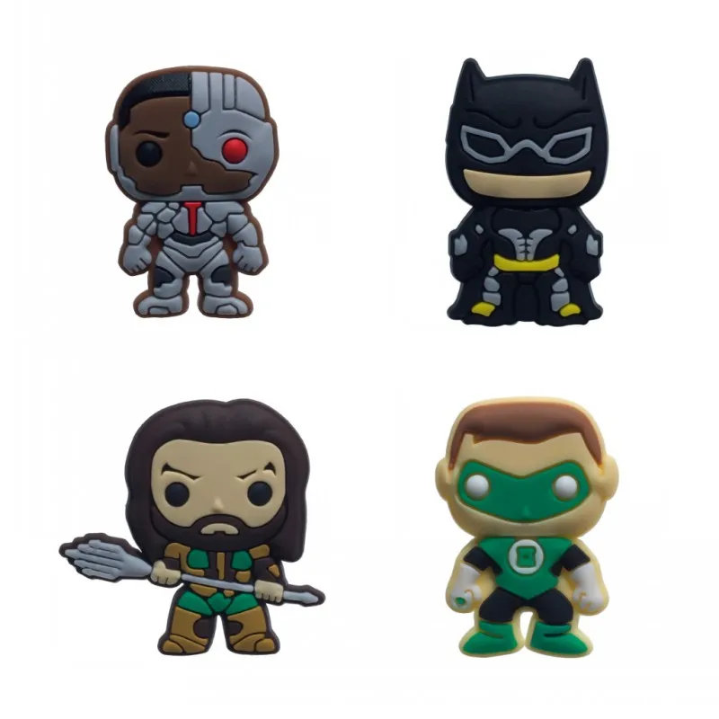 P5062-04-07 mix8pcs 8 шт. Лига Справедливости ПВХ магниты на холодильник фигурка флэш-холодильник магнит домашний Декор DIY магнитные наклейки подарок для детей - Цвет: P5062-04-07 mix8pcs