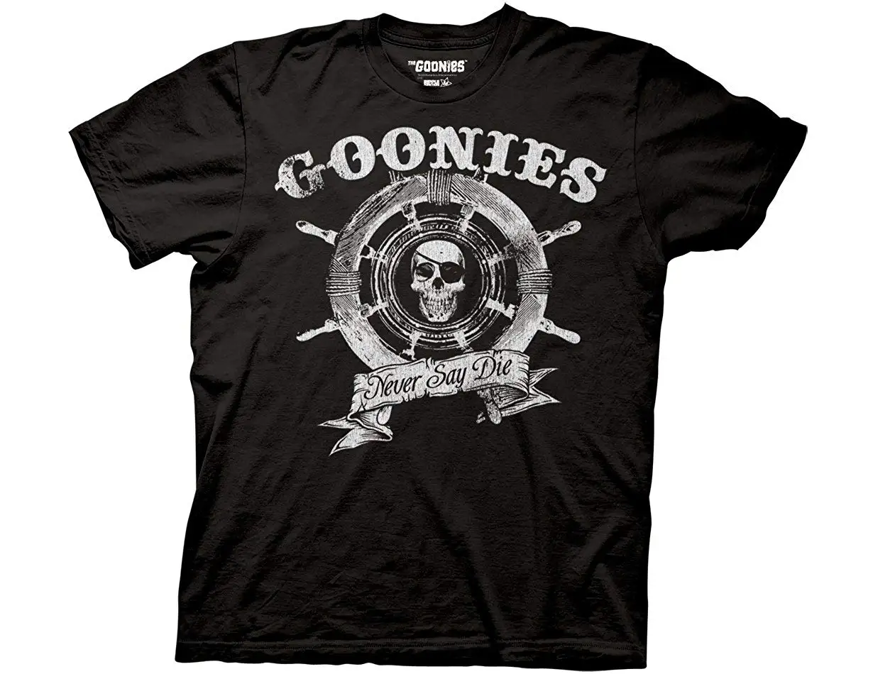 

Ripple Junction Goonies Captains Wheel Adult T-Shirt Print T Shirt Fashion Short Sleeve Great Discount Cotton Men Tee