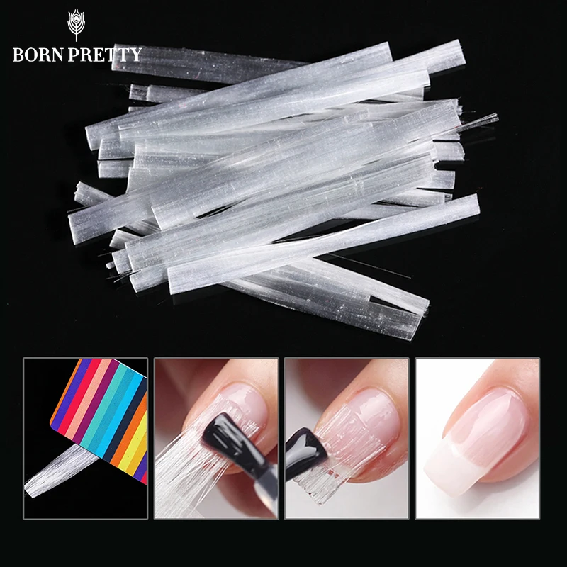Стекловолоконная форма для наращивания ногтей Fibernails акриловые насадки зажимы