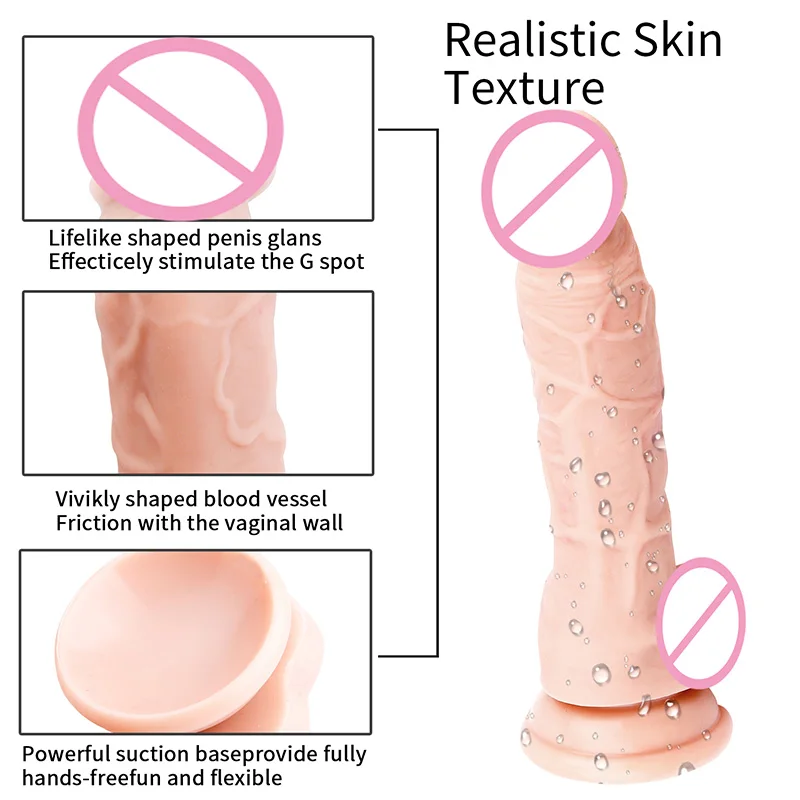 Мягкий искусственный член женский мастурбатор реалистичный фаллоимитатор с