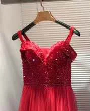 SSYFashion, новинка, Платья для особых случаев, женские, элегантные, темно-синие, с вырезом лодочкой, с блестками, с бисером, вечерние, вечерние платья, Vestido De Noche - Цвет: Бургундия