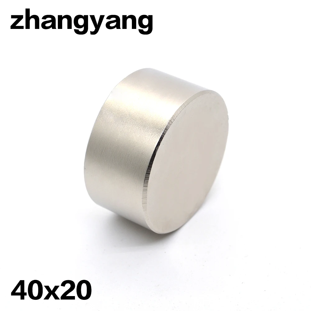 

2pcs Neodymium magnet 40x20 mm gallium metal super strong magnet 40*20 Neodimio magnets water meters speaker electromagnet N52
