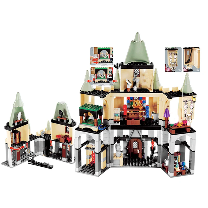 Harri Hogwar Castle Movie Series Совместимость 5378 строительные блоки кирпичи игрушки