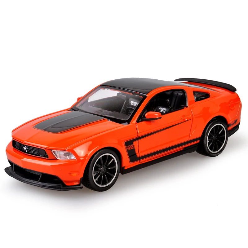 Maisto Mustang BOSS 302 оранжевый 1:24 металлический гоночный автомобиль для игр
