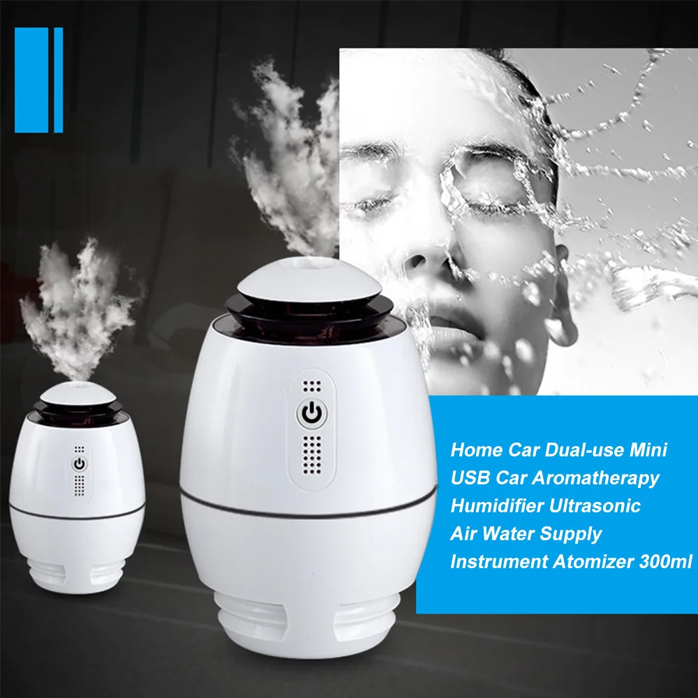 Домашний Автомобильный Мини USB увлажнитель для ароматерапии двойного назначения
