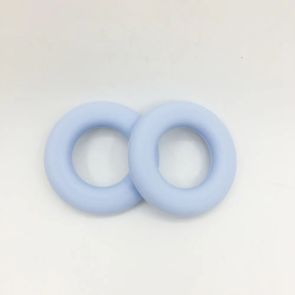 10 шт./лот детское большое Силиконовое кольцо для прорезывания зубов 45 мм пищевое подвески|donut teether|donut silicone