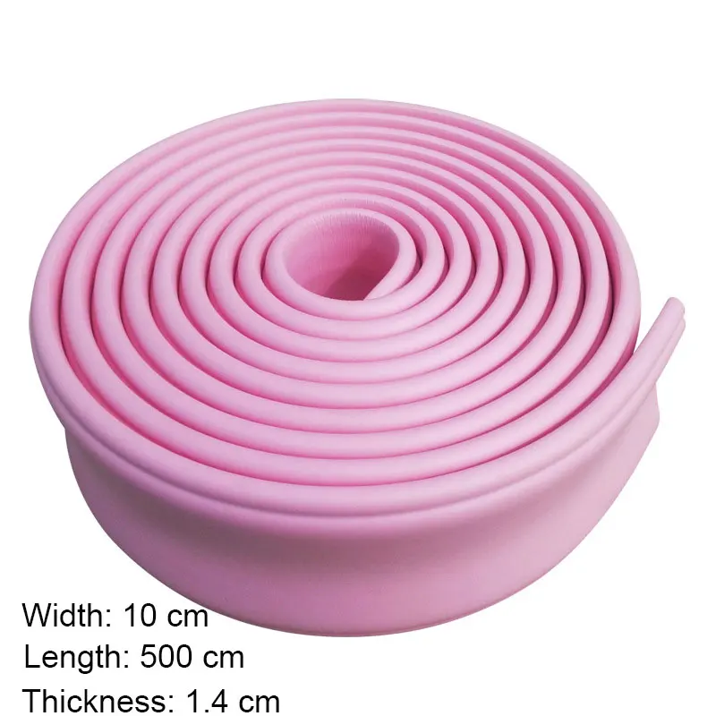 10cm x 500 cm Pink 3D настенные декоративные полосы анти-столкновения линии талии стены стикеры пенопластовая доска детская комната спальня ТВ задний план Краш pad Декор - Цвет: 10cm x 500 cm Pink