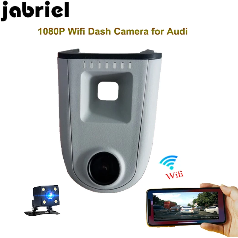 Jabriel Авто wifi Автомобильный видеорегистратор Камера для audi a4 allroad Quattro 1080P с двумя