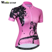 weimostar bike team cycling jersey women racing cycling clothing summer bicycle clothes breathable mtb bike jersey ropa ciclismo