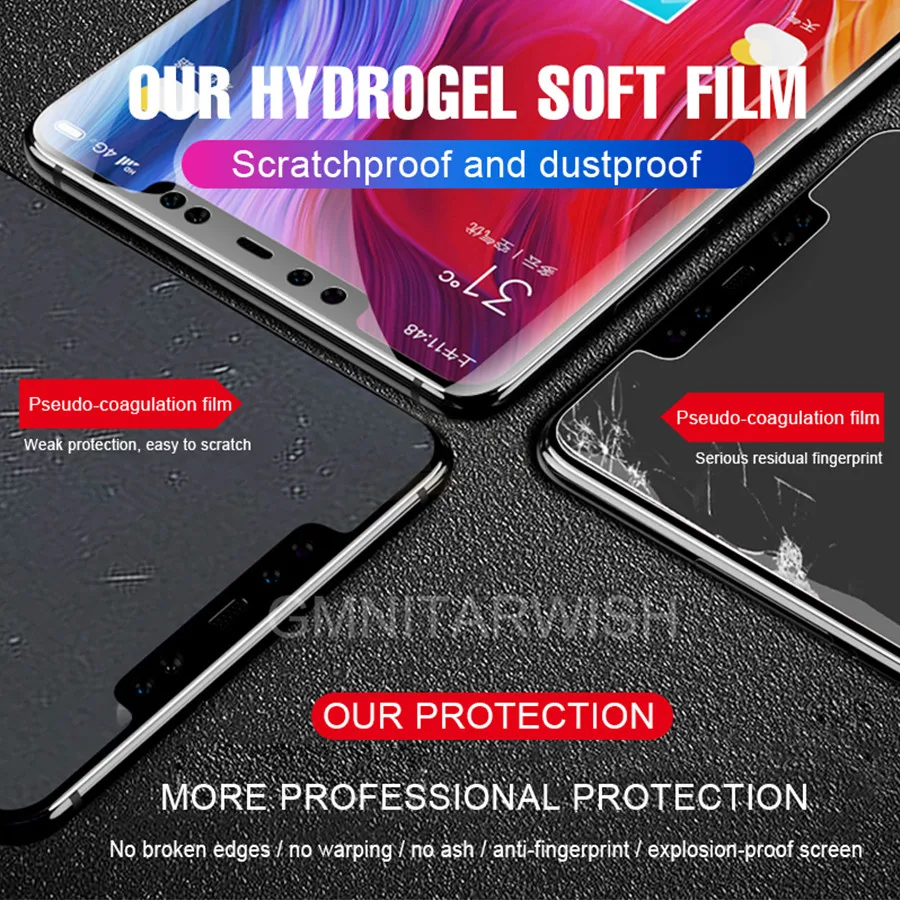 Гидрогелевая мягкая пленка 3D полное покрытие протектор экрана для Xiaomi Redmi Note 7 6 5