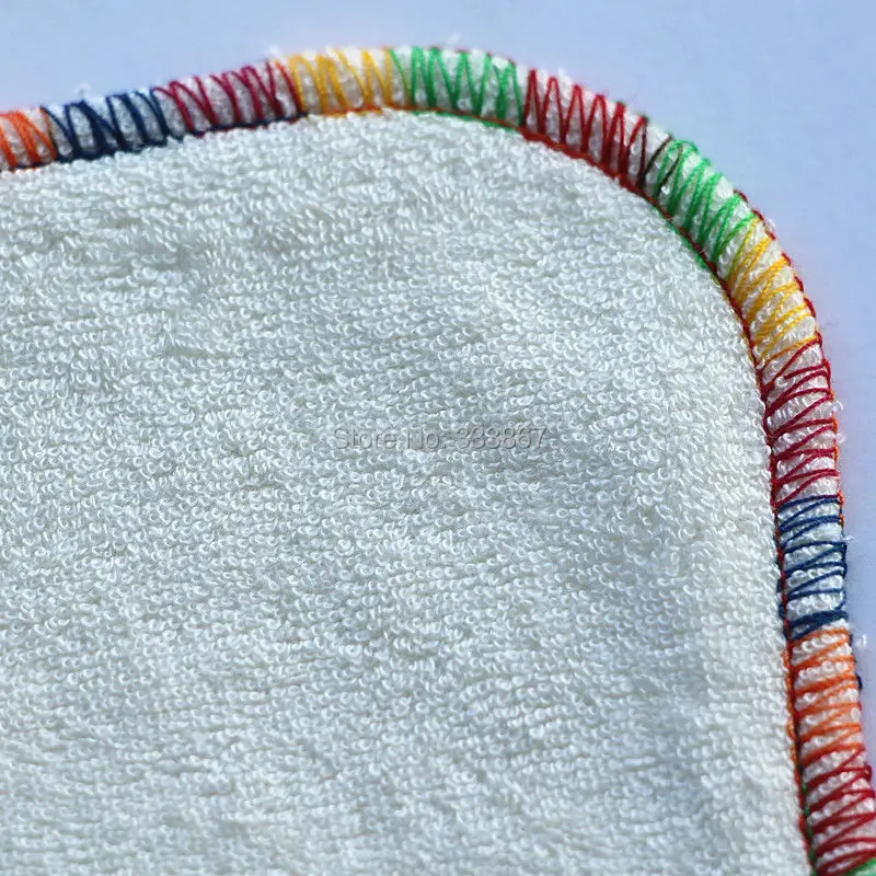 6/лот двухслойная ткань бамбуковые детские салфетки многоразовые моющиеся