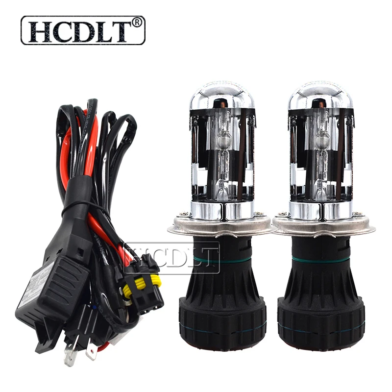 HCDLT 35 Вт Cnlight H4 3 Биксеноновая HID лампа 4300K 6000K 5000K автомобильная ксеноновая Лампа