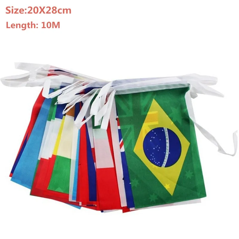 Size 20X28cm Чемпионат мира по футболу России международные флаги-флаги 32 стран для бара спортивных клубов вечерние оформление мероприятий - Цвет: Size 20X28cm