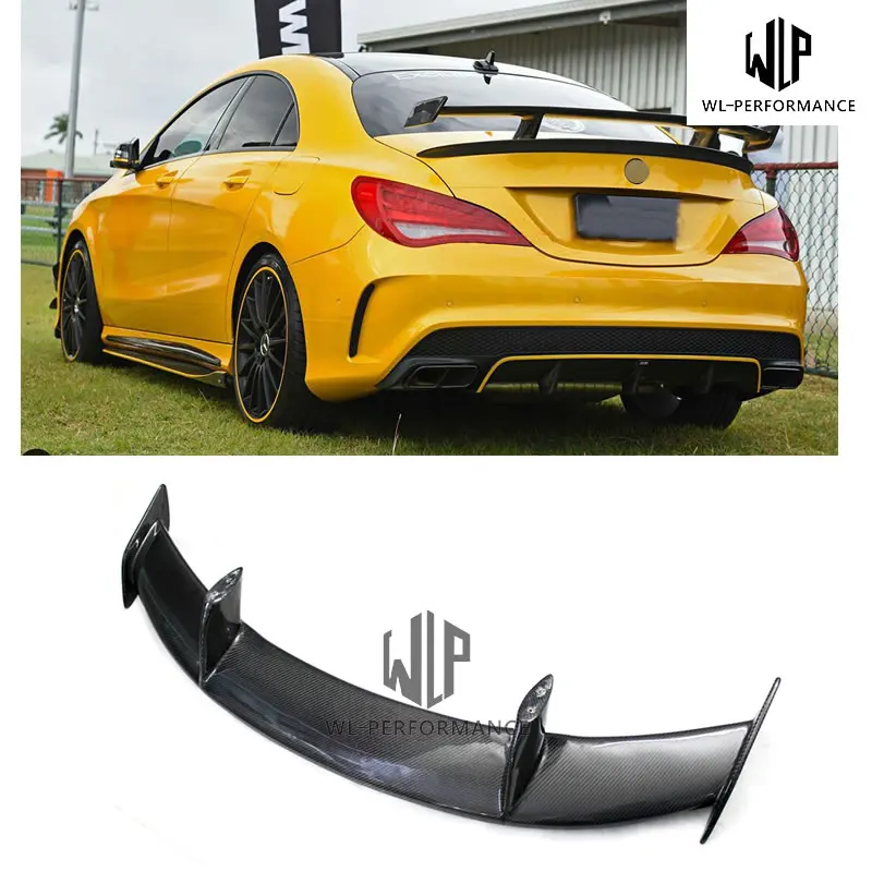 W117 высококачественный задний спойлер из углеродного волокна GT Wing Стайлинг