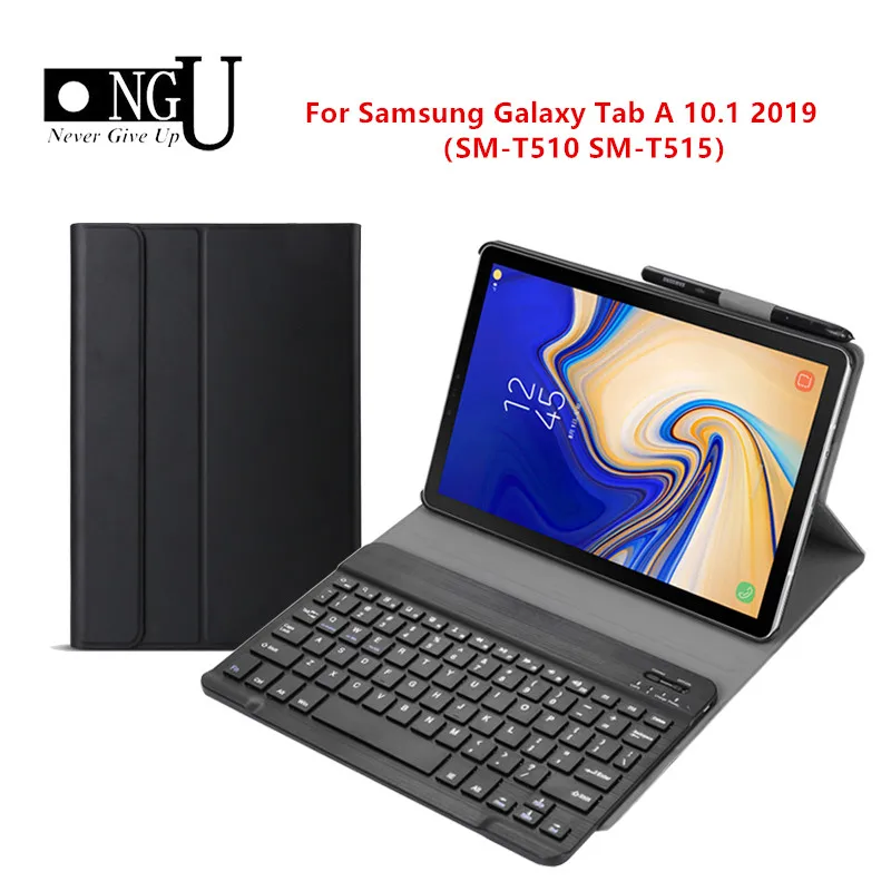 Тонкий чехол с клавиатурой Bluetooth для Samsung Galaxy Tab A 10 1 2019 планшета подставкой T510 T515