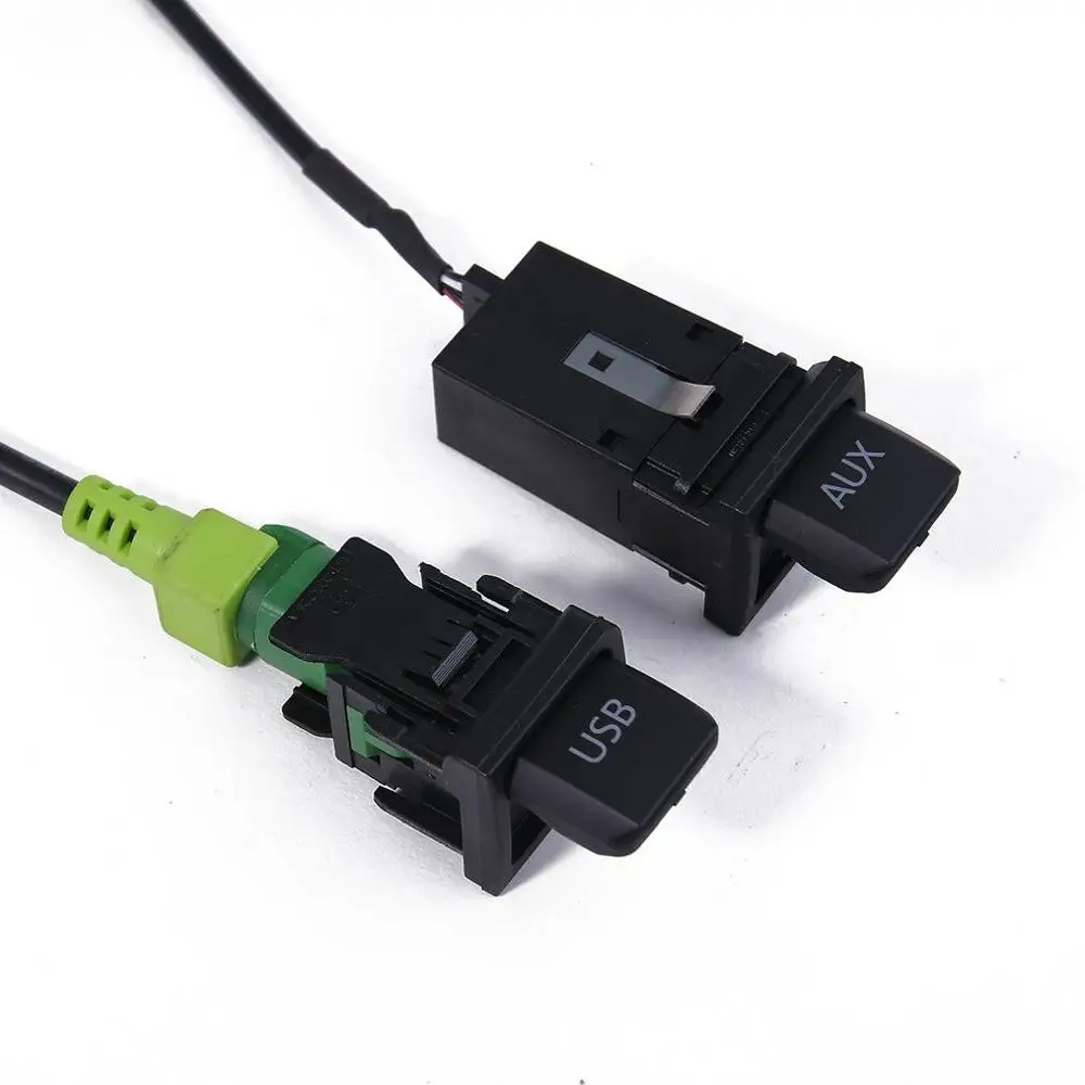 Адаптер гнездового соединителя 1K0959623D AUX и USB переключатель + кабель для Golf J etta MK5