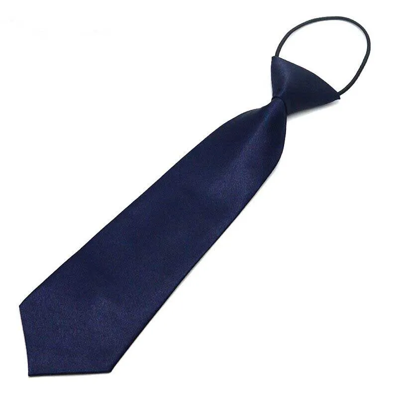 dark blue Однотонный галстук-бабочка, легко носить для детей, для мальчиков и девочек, для студентов, для детей, с веревкой, для сцены, фотографии, выпускного, церемонии, черный цвет - Цвет: dark blue