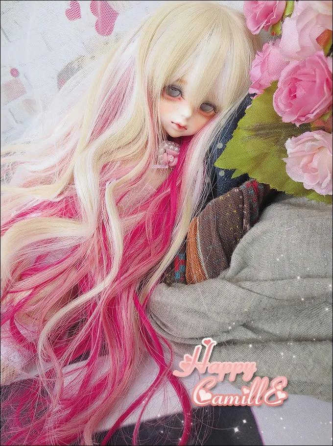 1/6 1/4 1/3 весы BJD/SD аксессуары длинные волосы кудри парик не входит в комплект обуви