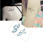 SHNAPIGN наклейка на руку с изображением крыльев Ангела, 10,5*6 см, маленькая Водонепроницаемая хна, красивая Временная Наклейка на тело, искусство, бесплатная доставка