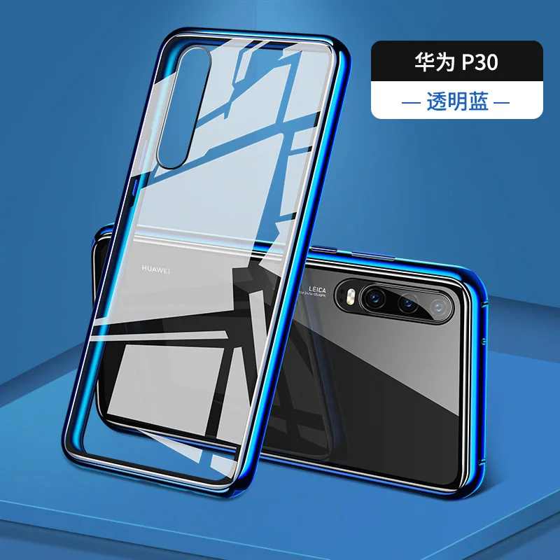 360 магнитный чехол для huawei P20 P30 Lite P Smart, зеркальная задняя крышка из закаленного стекла для mate 20 10 Lite 20 Pro 20X