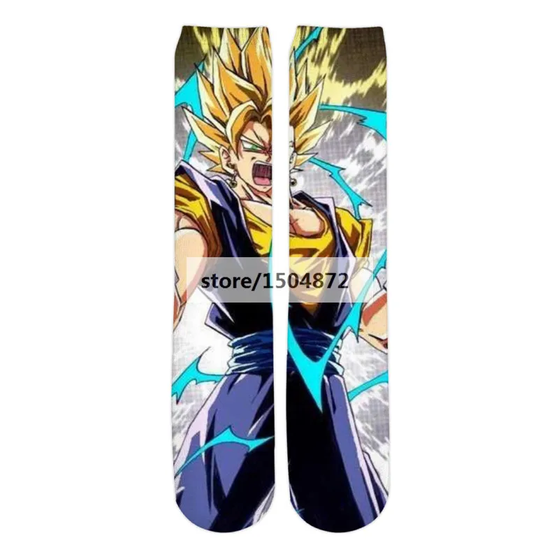 Color As Picture Дропшиппинг аниме хлопковые носки для женщин/мужчин Goku Super Saiyan/Рик и Морти/Токийский Гуль/Цельные носки с 3d принтом Unsiex - Цвет: Color As Picture