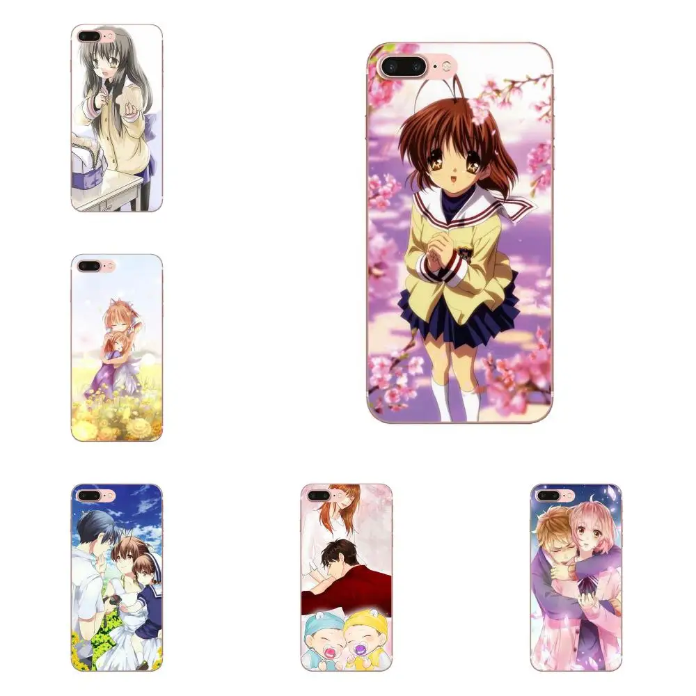 Clannad Okazaki Nagisa Ushio для Apple iPhone 4 4S 5 5C 5S SE 6 6S 7 8 Plus X XS Max XR чехол телефона прозрачный
