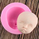 Силиконовая форма для детского лица, форма для изготовления шоколада, полимерной глины, формы для поделок ручной работы, кукол, форма для изготовления сахара, инструменты для выпечки