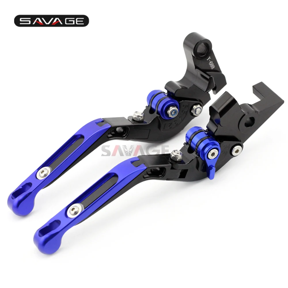 

Brake Clutch Lever For YAMAHA MT10 FZ-10 FZ10 2016 2017 2018 Black+B Motorcycle Adjustable Folding Extendable Logo MT-10