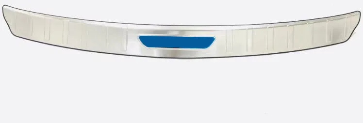 out 1pcs have letter Для Tesla модель 3 автомобильный Стайлинг задний багажник Внутренний Внешний бампер внутренняя пластина Внешняя рамка пороговая педаль - Цвет: out 1pcs have letter