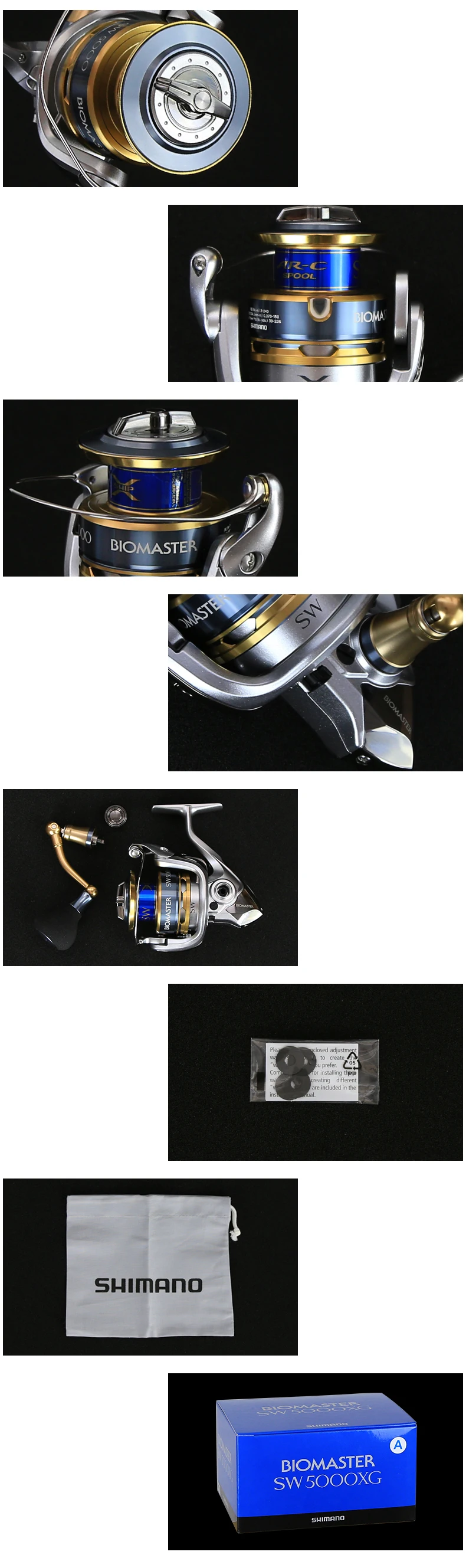 SHIMANO BIOMASTER SW 5000PG 6000PG 8000PG 10000HG HAGANE GEAR 6+ 1BB A-RC катушка для соленой воды спиннинговая катушка для рыбалки