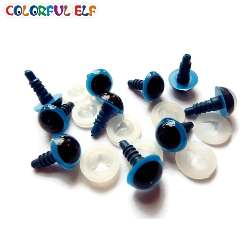 Голубые глаза/безопасные пластиковые глаза 100 шт./лот Бесплатная доставка 8 мм/9