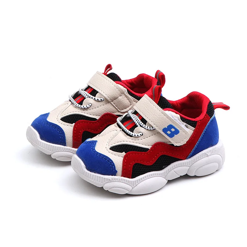 2019 Children Shoes Boys Sneakers Sport Anti-slip Running Soft Sneaker Kids Casual Flats Girls Mesh Loafers | Детская одежда и