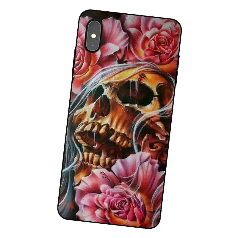 P177 Reaper Art Black Silicone Case Cover For Apple iPhone 11 Pro XR XS Max X 8 7 6 6S Plus 5 5S SE |