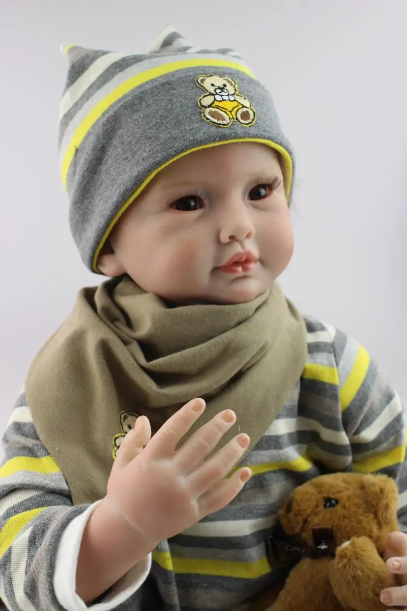 Силиконовая Одежда для новорожденных мальчиков 2018 50 55 см кукла лето зима ручная