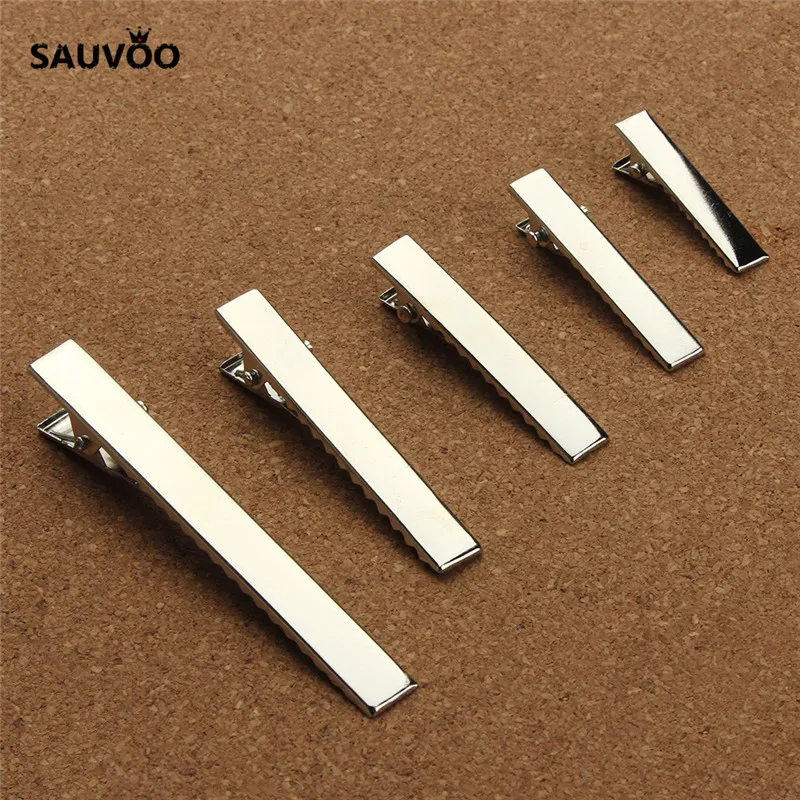 Заколка для волос с зубцами SAUVOO 20 шт./лот родиевый цвет заколка Аллигатор