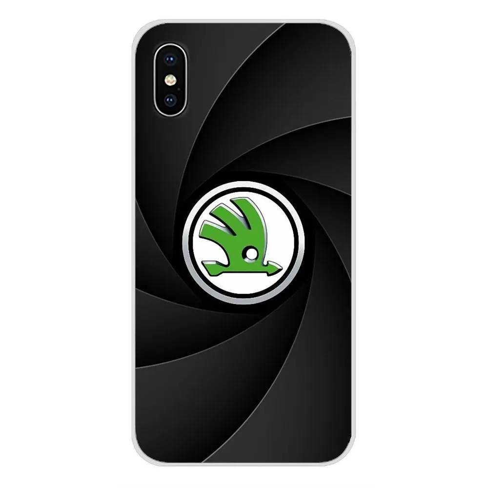 Для Apple iPhone X XR XS MAX 4 4S 5 5S 5C SE 6 6 S 7 8 Plus ipod touch 5 6 Skoda автомобильные аксессуары с логотипом чехлы для телефонов Чехлы