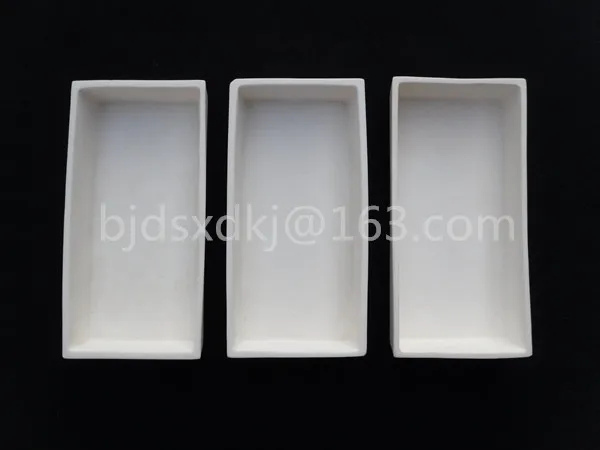 

100*50*30 мм/99.3% глиноземный тигель/лодка/корундовый тигель/Al2O3 керамический тигель/спеченный тигель