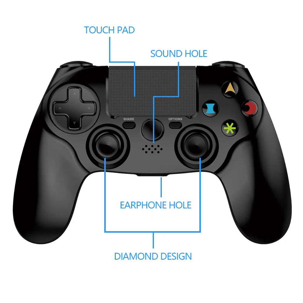 K ISHAKO Bluetooth контроллер для ps4 Геймпад для sony Playstation 4 беспроводной пульт дистанционного управления fpr ps3 для Dualshock контроллер