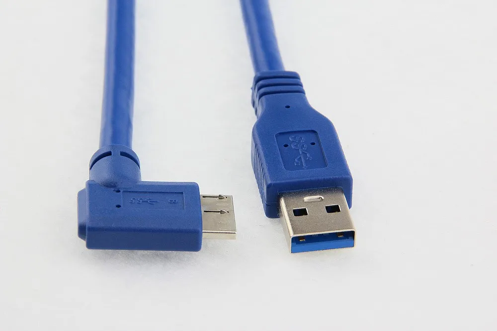 1 шт. Micro B USB 3 0 кабель 90 градусов правый угол см фута м для WD Seagate Samsung M3 портативный