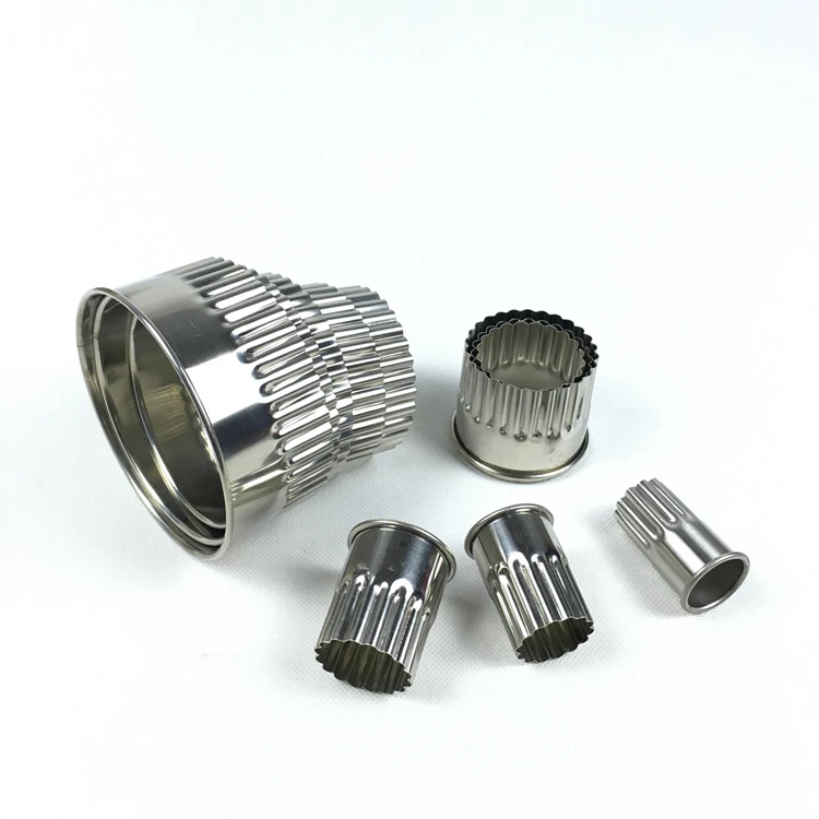 12 шт. Набор круглых зубных пельменей из нержавеющей стали режущие формы для торта