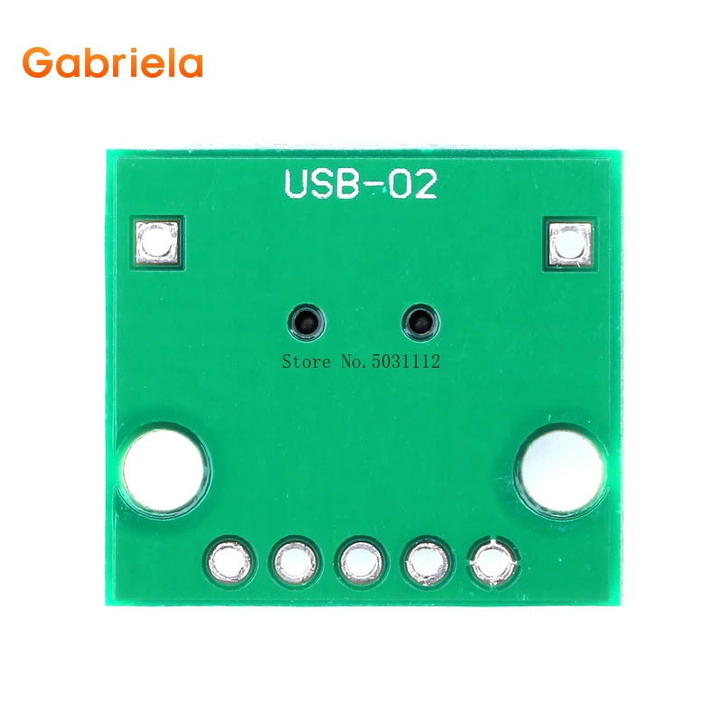 2/5/10/20 шт мини USB для DIP 2 54 мм адаптер разъем модуль Плата панель Женский