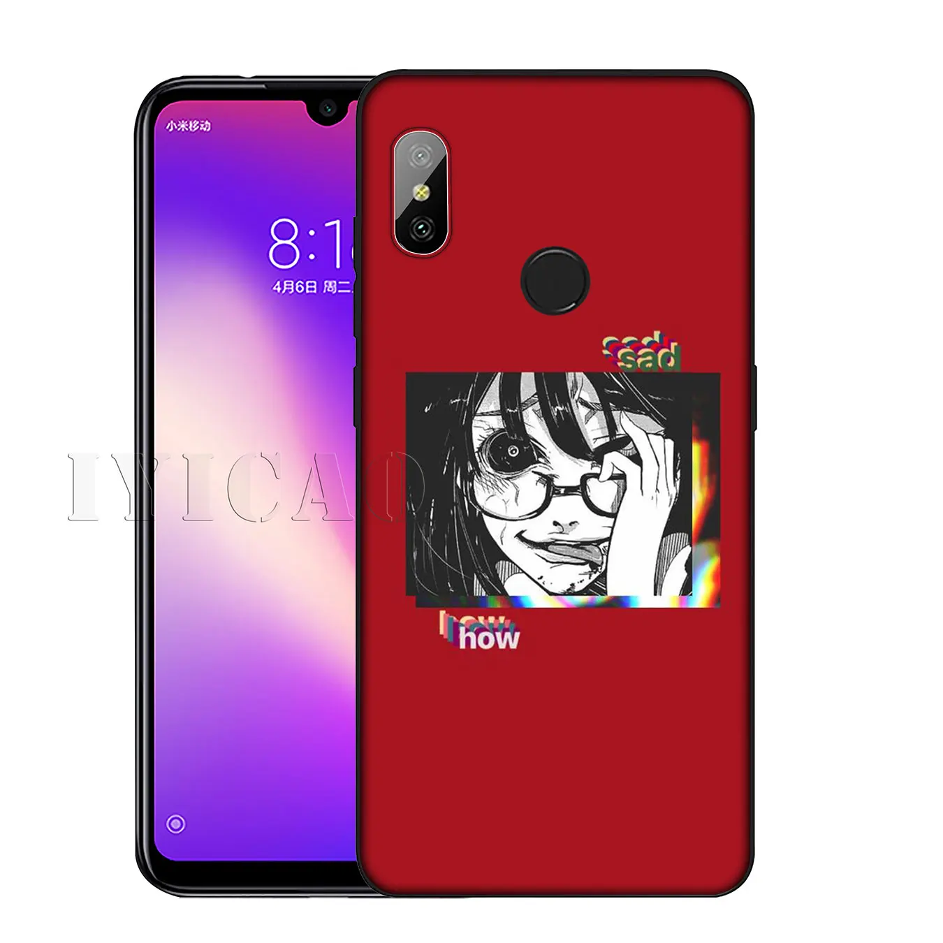 stare japanese Cute girl Anime Soft Silicone Phone Case for Xiaomi Redmi K30 K20 8A 7A 6A 5A S2 GO Note 8 8T 7 5 6 Pro |