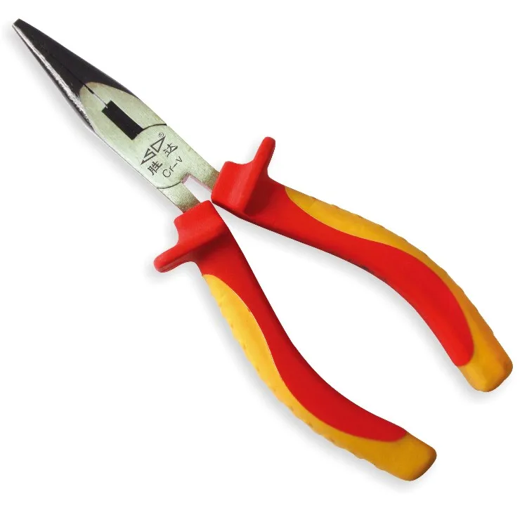 

Игольчатые плоскогубцы VDE, высоковольтные, 1000 В, из хромованадиевой стали