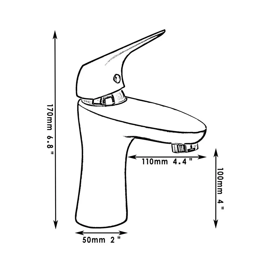 Современный красивый керамический смеситель с распылителем для