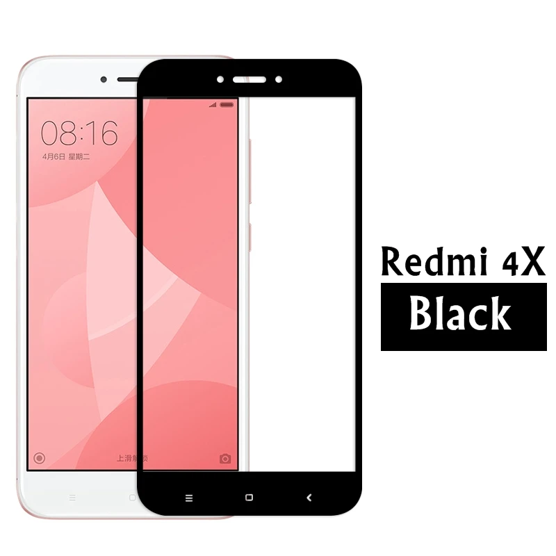 Закаленное стекло для Xiaomi Redmi 4 X защита экрана 4X полное покрытие 4X4 Redmi4X стеклянная